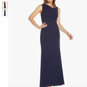 Adrianna Papell Metallic Knit Gown